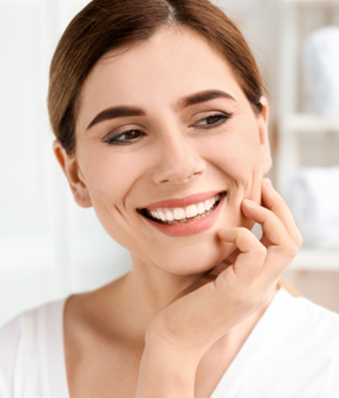 Patient in Worcester smiling after Teeth whitening